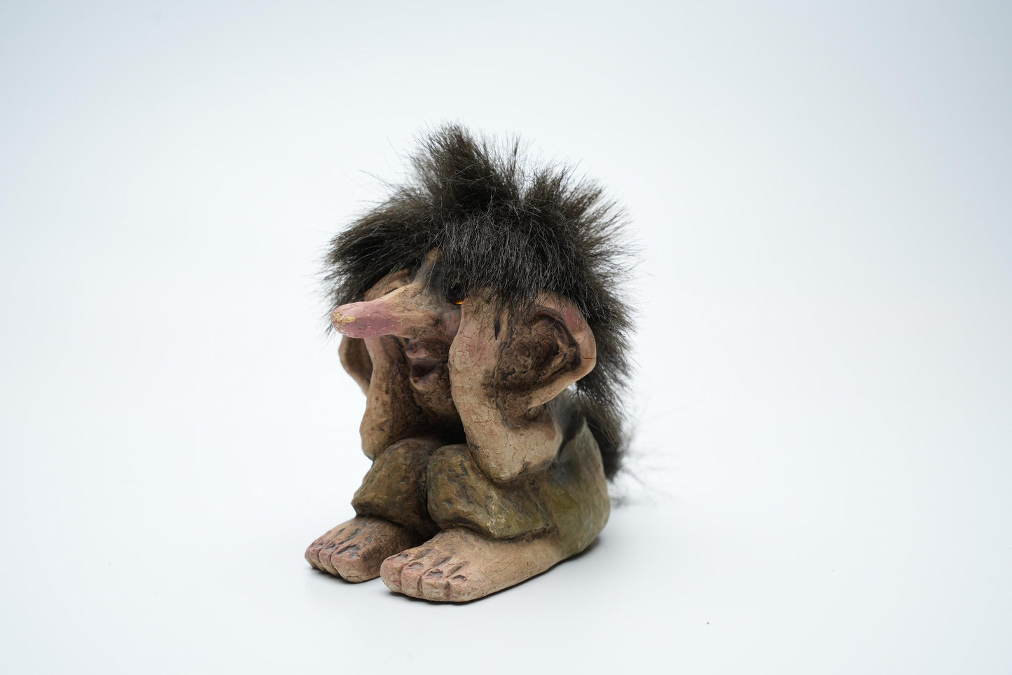Nyform Vintage Troll #117 – 10 cm / 3.9 inch – Handgemaakt in Noorwegen