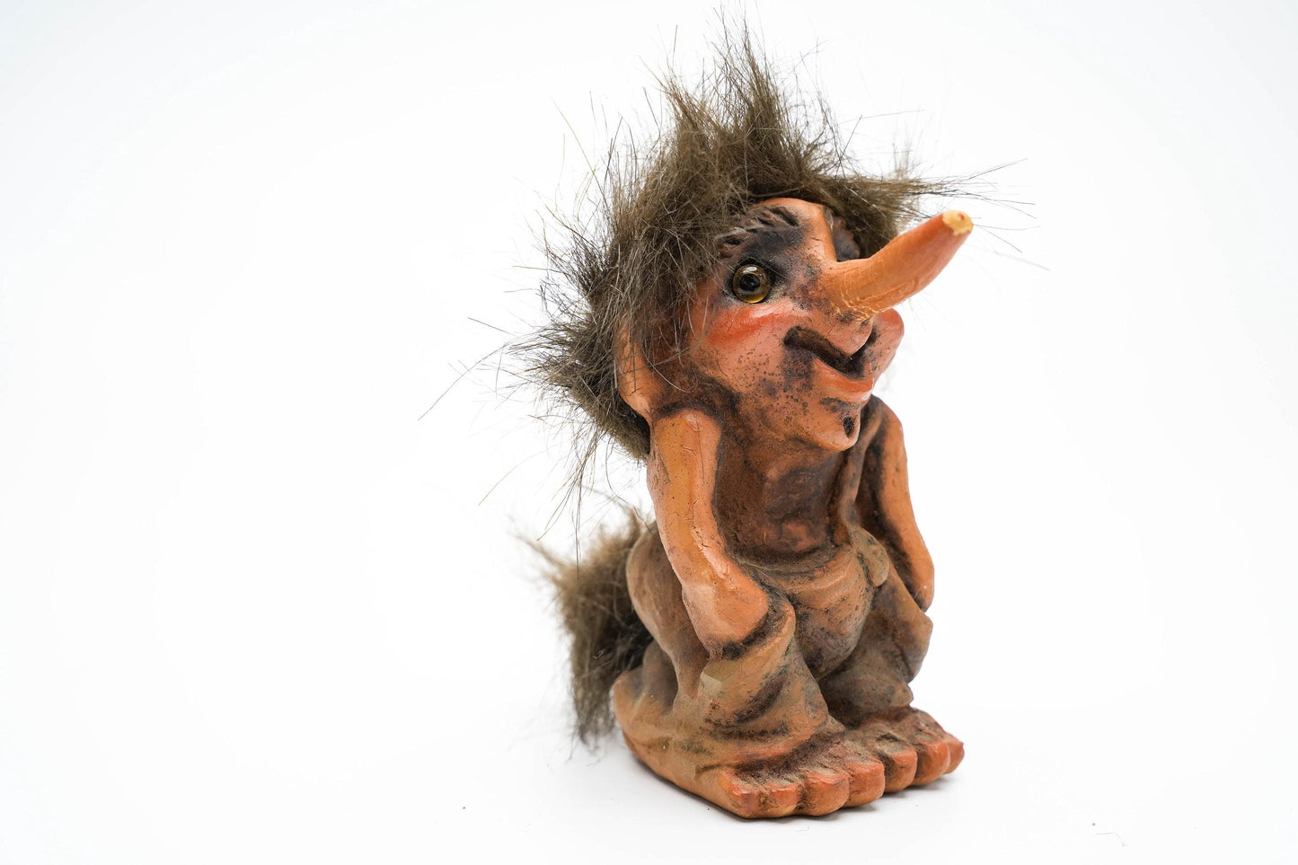 Vintage Nyform Trol – Handgemaakt in Noorwegen – 12 cm (4,7 inch)