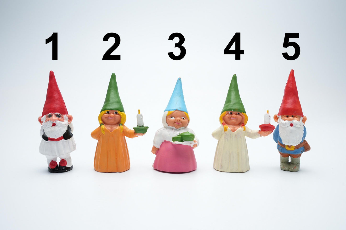 David de kabouter figuren uit '80 / 1988 | kabouter poppetjes | vintage kabouters | Rien Poortvliet kabouters