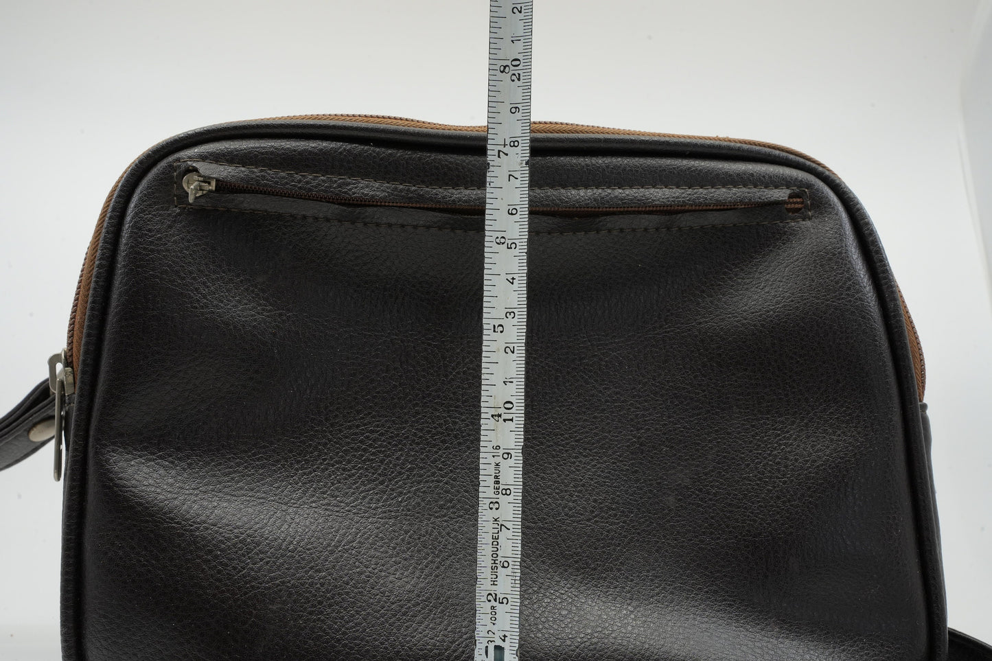 Vintage lederen camera tas / reistas