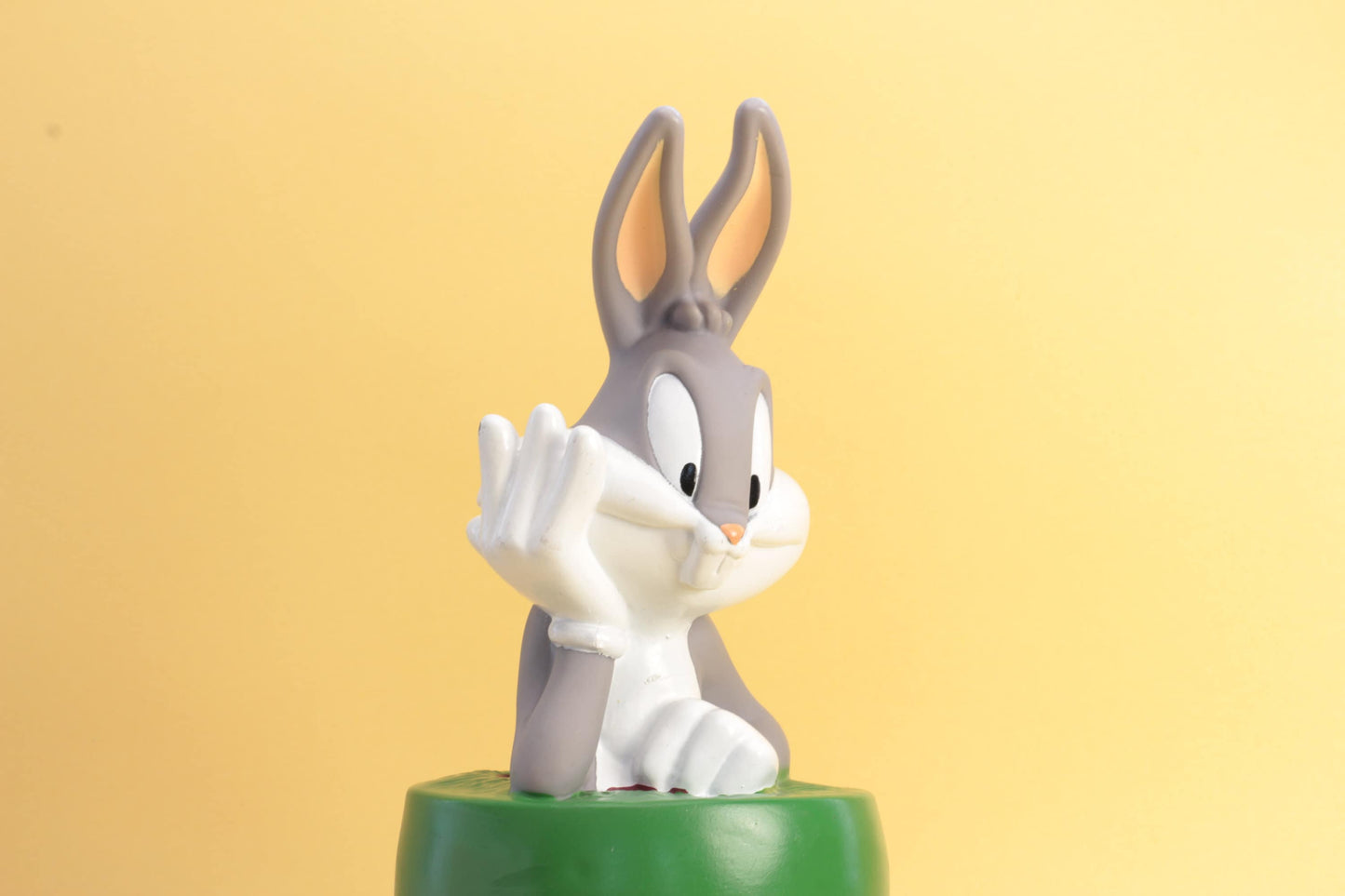 Vintage Bugs Bunny beker met gat voor een rietje | Vintage beker | Cartoon beker | Warner Bros 1995