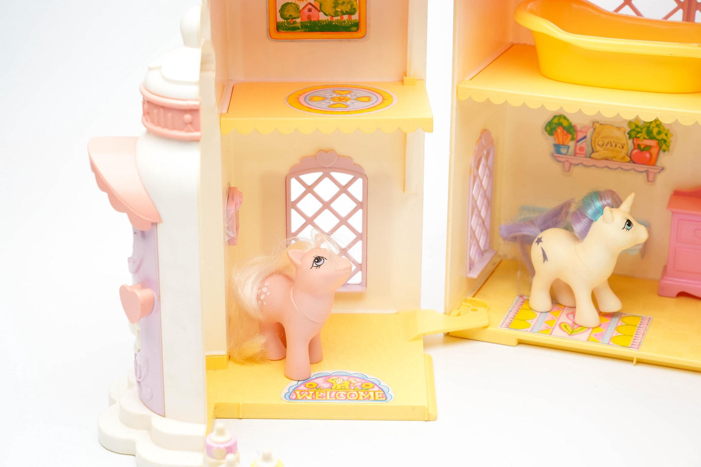 Vintage My Little Pony Baby Bonnet School of Dance (1987) - Compleet met Pony’s & Accessoires