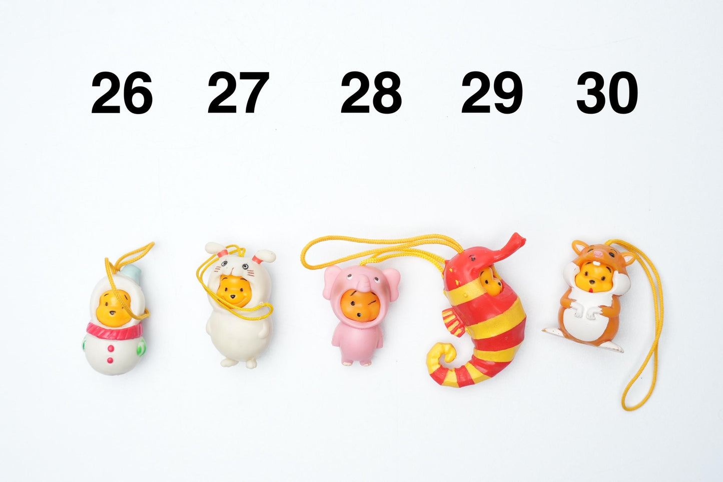 Peek-a-pooh telefoon bedels | Capsule Toys | Vintage peek a pooh bedels | pick your favorite (45 verschillende)