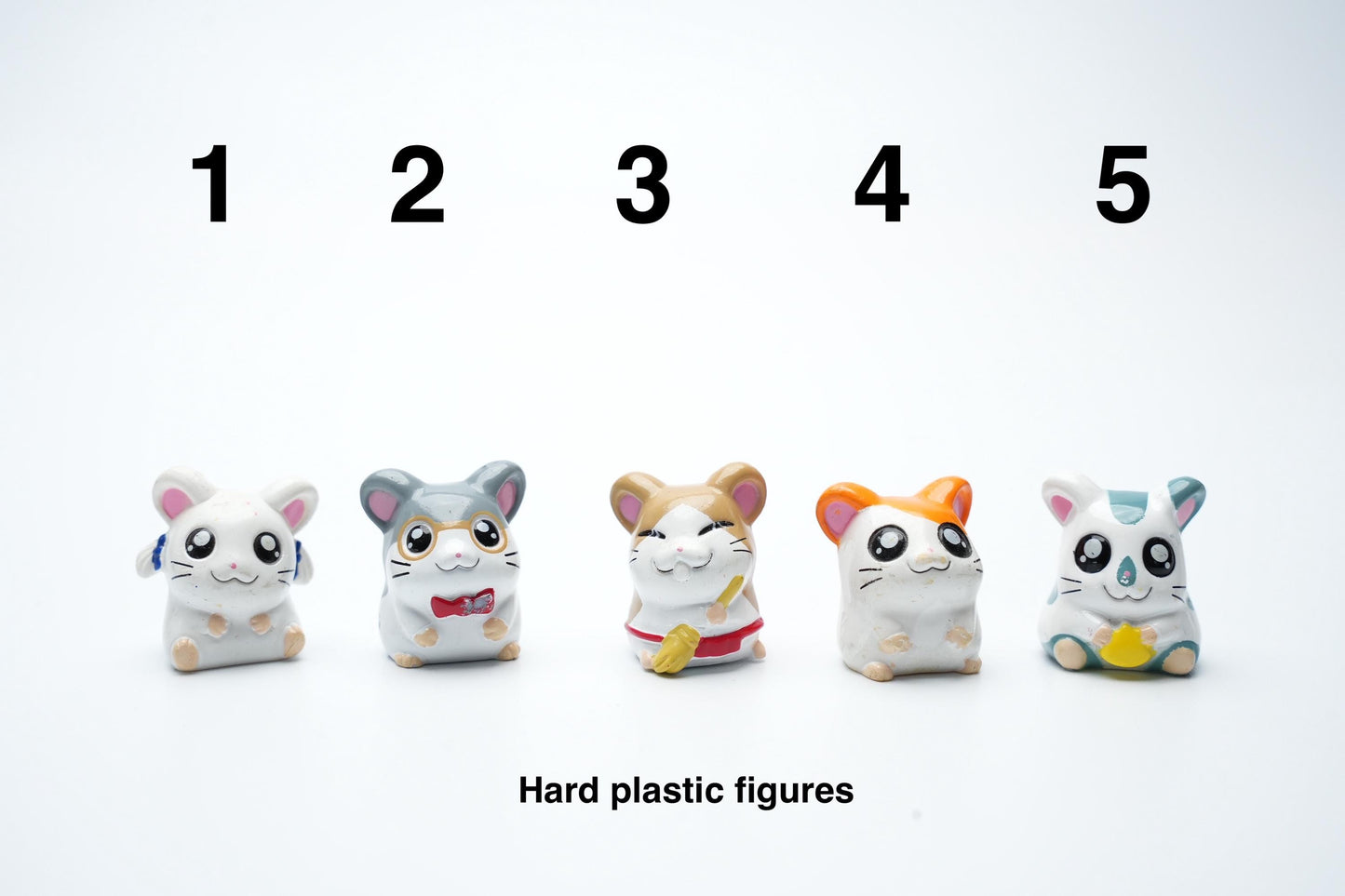 Hamtaro anime figure | Verschillende vintage hamtaro poppetjes | Vintage japanse hamster figuren | Kies uw favoriet