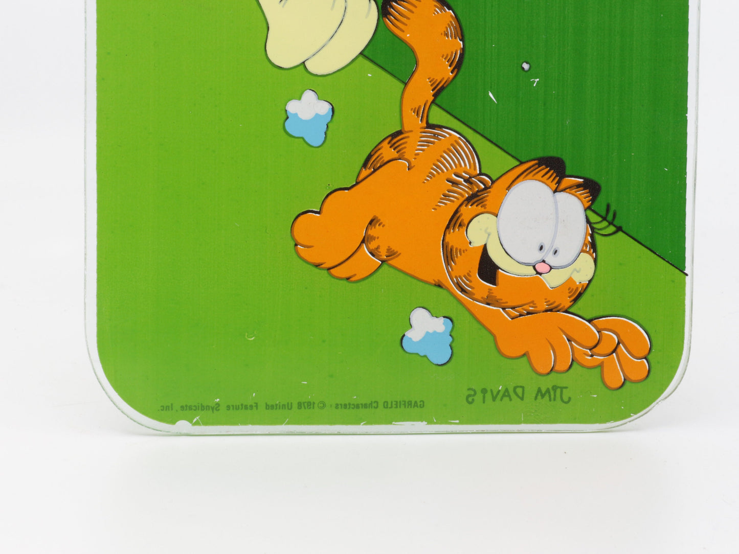 Vintage Garfield groen bordje | Sign garfield | Garfield and Odie | Garfield verzamel item