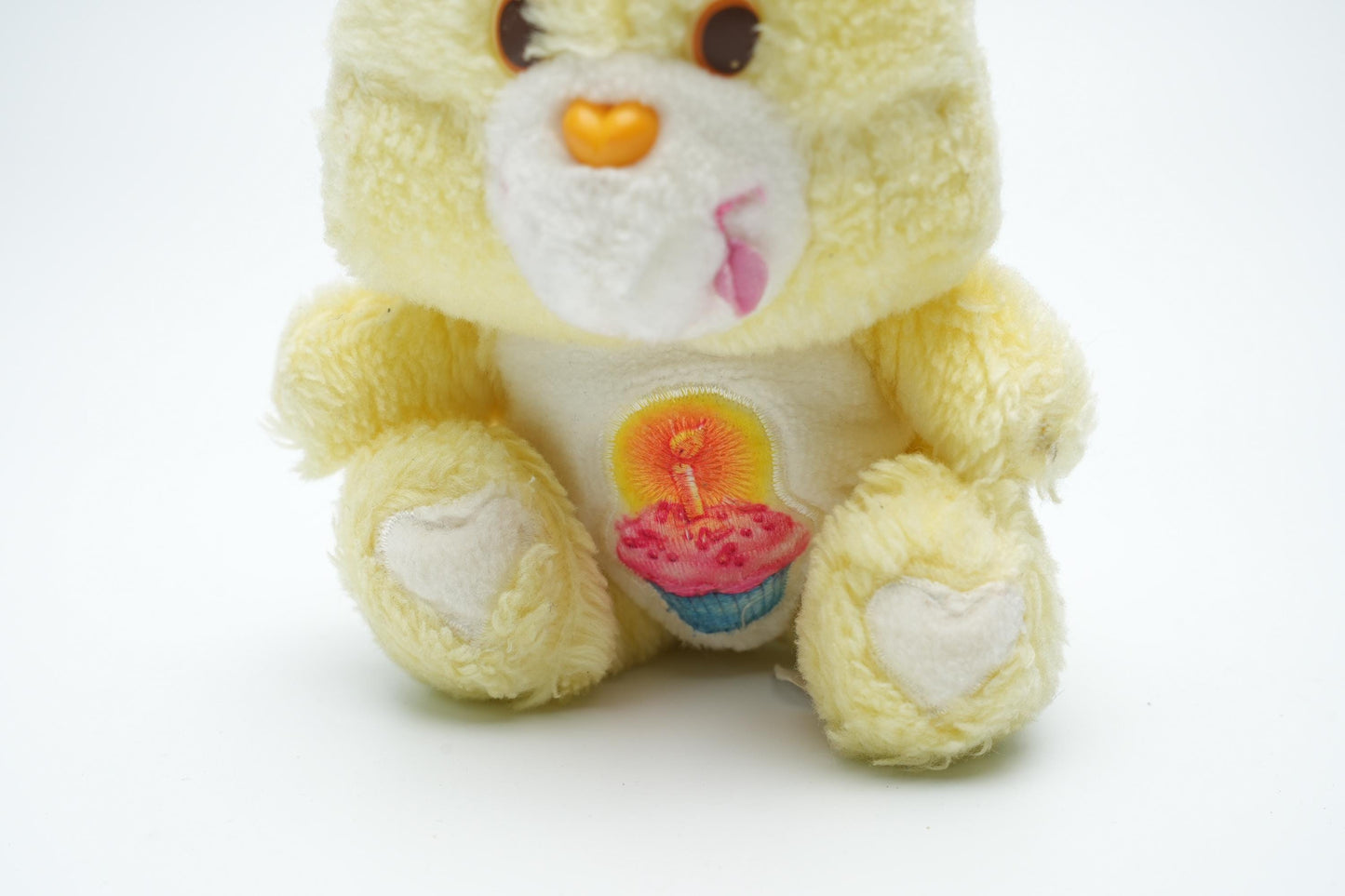 Vintage Birthday Bear Care Bear plush - 16 cm (6,3 inches) - zeldzame gele vintage pluche