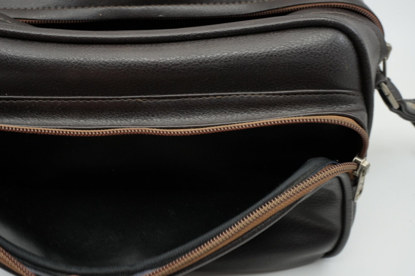 Vintage lederen camera tas / reistas