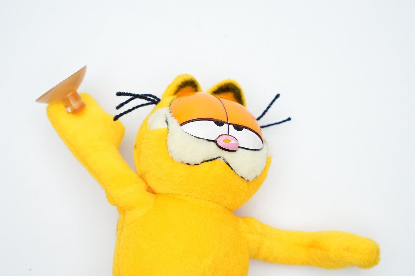 Vintage Garfield Knuffel met Zuignap - United Feature Syndicate Inc. & Paws (1981)