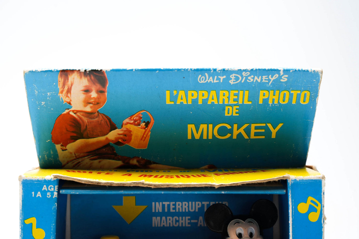 Vintage Mickey Mouse Muziekcamera – ILCO Pre-School Toy – Walt Disney – In Doos – Jaren ’70–’80