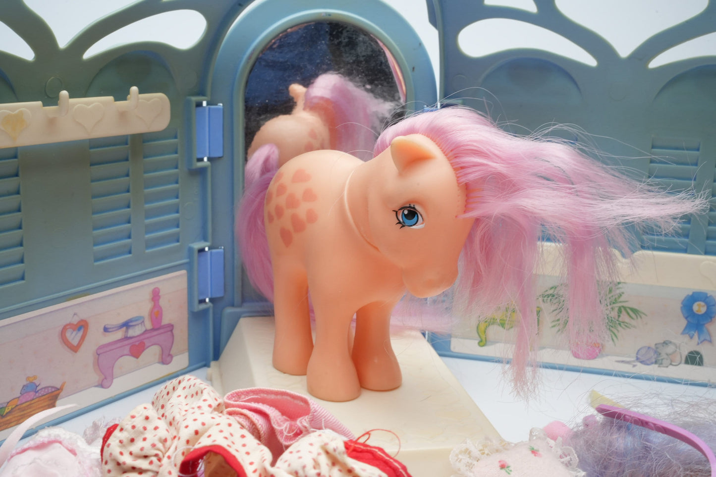 My Little Pony paardenstal met kleding en vele extra's | My Little Pony G1