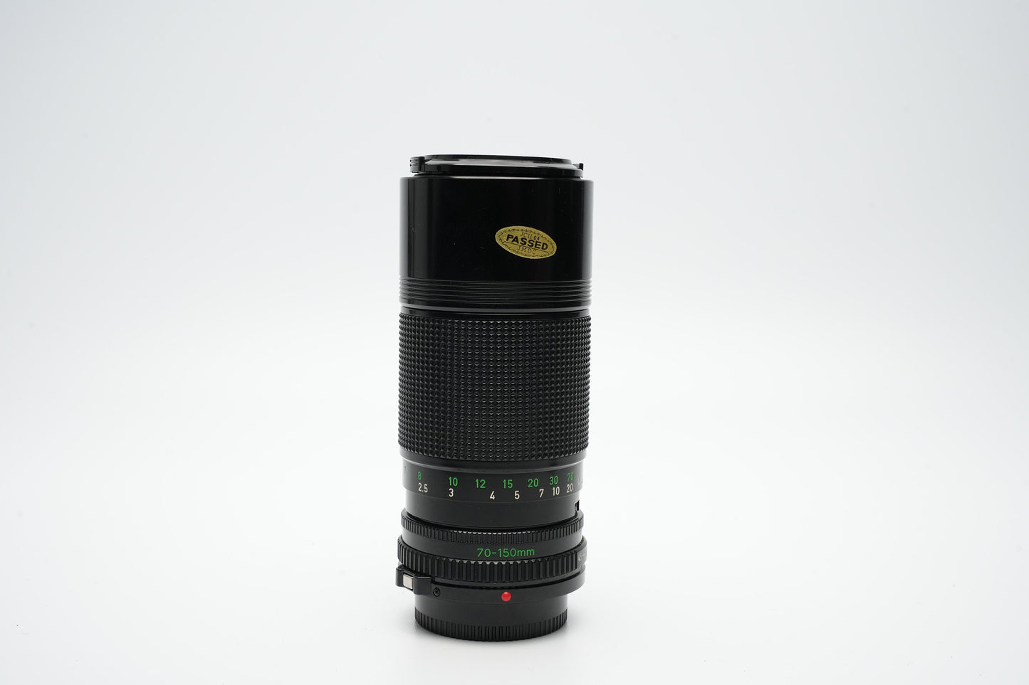 Canon FD 70-150 mm f4.5 zoomlens. Mooie scherpe optiek. Fantastisch bereik voor portretten met ingebouwde zonnekap