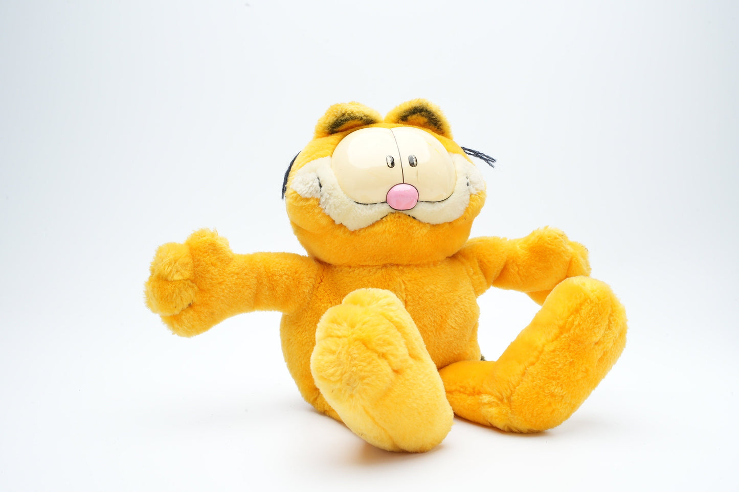 Vintage Garfield plush die zit | zachte grote Garfield pluche