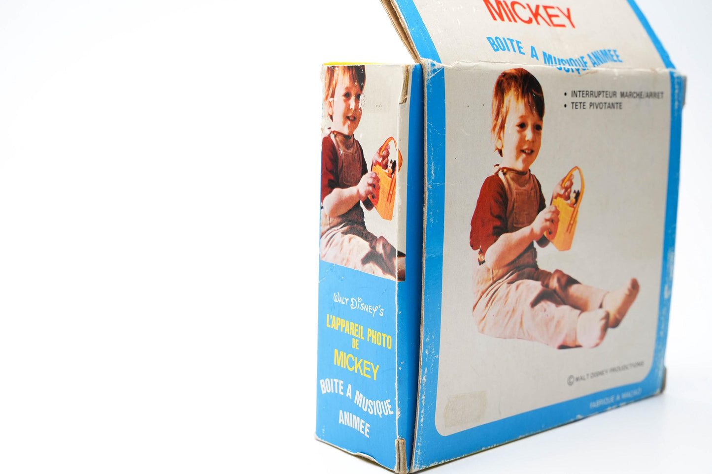 Vintage Mickey Mouse Muziekcamera – ILCO Pre-School Toy – Walt Disney – In Doos – Jaren ’70–’80