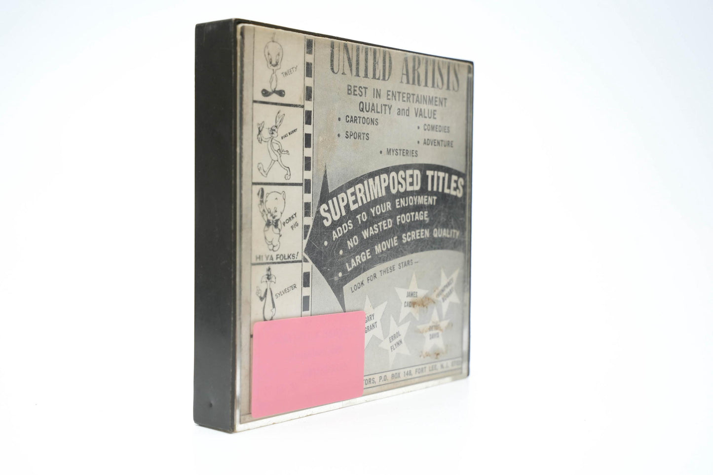 Vintage Super 8 Filmdoos – United Artists Cartoon & Filmcompilatie | Bugs Bunny, Tweety, Sylvester | ca. 1960s–1970s