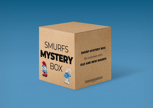 Smurfen mystery box met Smurfen speelgoed, stickers en figuren!