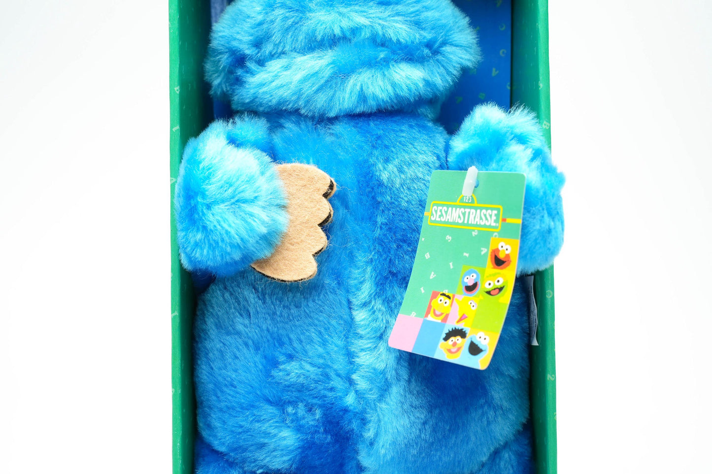 Sesamstraße Koekiemonster Knuffel in Doos – 27 cm / ca. 10.6 inch – Vintage 2000 CATRIC