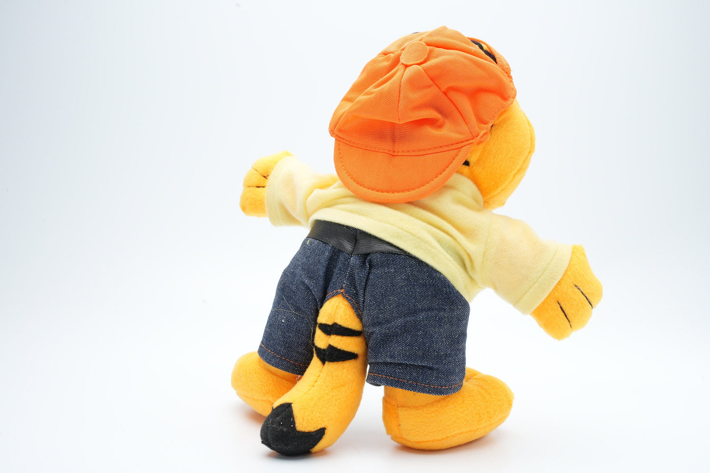 Vintage Garfield plush met pet en kleding | Garfield pluche