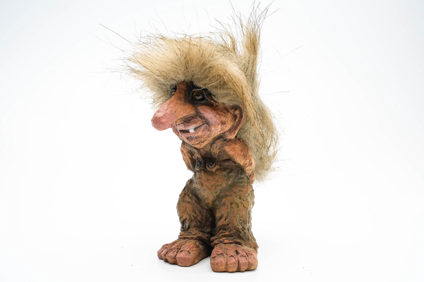 Vintage Nyform Trol – Handgemaakt in Noorwegen – 13 cm (5,1 inch)
