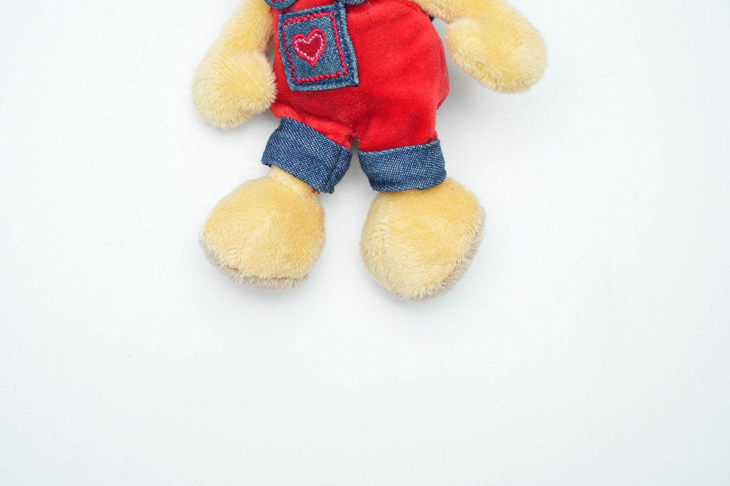 Vintage Diddl Pimboli Knuffel 15cm (6 inch) – Depesche Germany, Rode Tuinbroek, Jaren 90