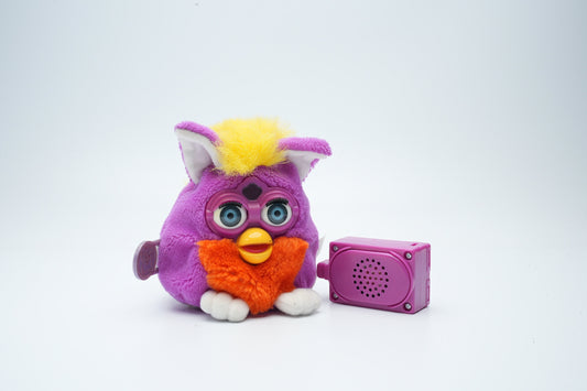 Furby Talking Buddy 1999 buddies cow beanbag | Furby pluche vintage furby speelgoed | Tiger Electronics | Furby Buddies