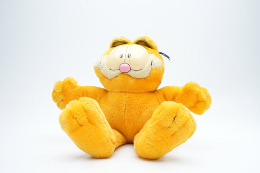 Vintage Garfield plush die zit | zachte grote Garfield pluche