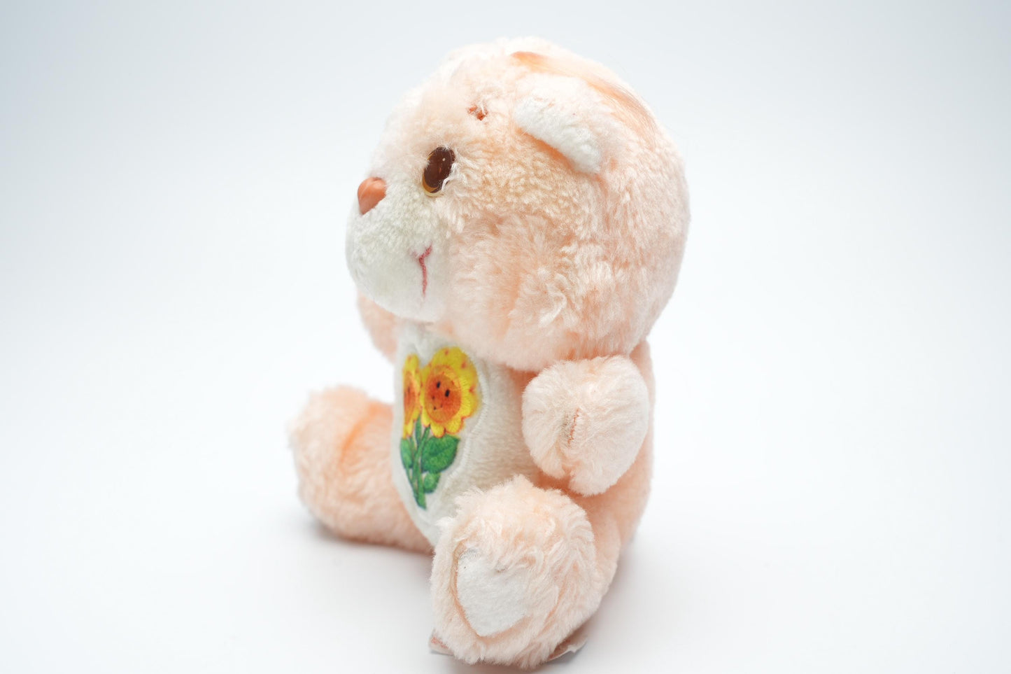 Vintage Friend Bear Care Bear plush - 16 cm (6,3 inches) - zeldzame perzik roze vintage pluche