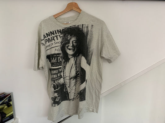 Vintage jaren 90 Janis Joplin Photoprint T Shirt from Screen Stars by Fruit of the loom/ Psychedelische Rock Icon / Rock Legend /Maat XL