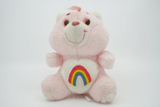 Vintage Friend Care Bear plush Rainbow gemaakt door Kenner in 1983, Zorg beer zonnebloem pluche | Vintage zorg beer