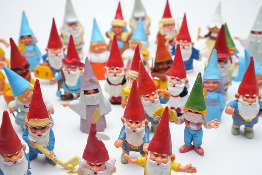 David de kabouter figuren uit '80 / 1988 | kabouter poppetjes | vintage kabouters | Rien Poortvliet kabouters