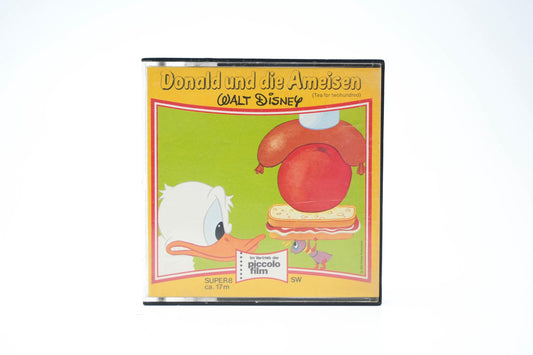 Donald und die Ameisen – Vintage Super 8 Film | Walt Disney | Piccolo Film 6022 | ca. 1970s | Zwart-wit | ca. 17m | "Tea for Two Hundred"
