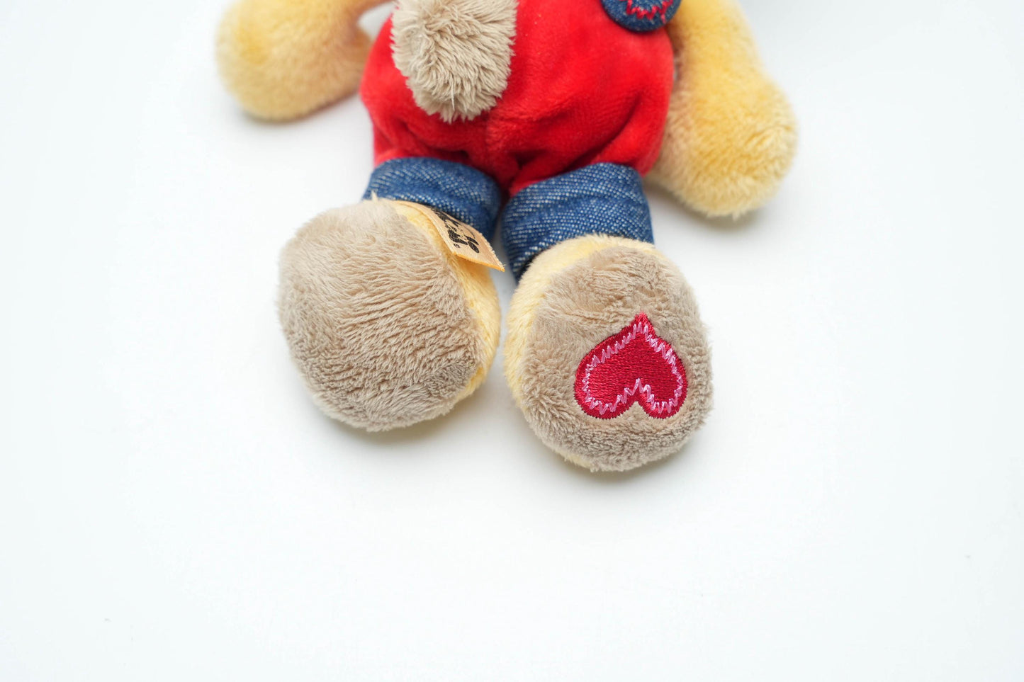 Vintage Diddl Pimboli Knuffel 15cm (6 inch) – Depesche Germany, Rode Tuinbroek, Jaren 90