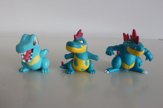 Pokemon figuren uit verschillende jaartallen (Nintendo) water Pokemon