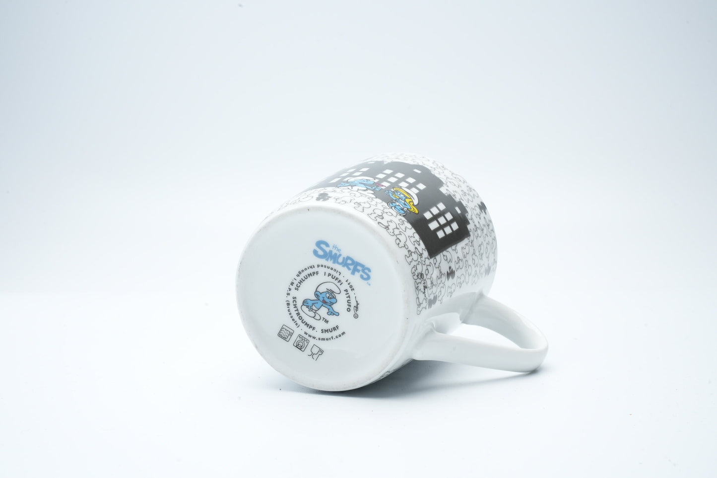 Leuke Smurfen mok in de kleur zwart en wit | voor de verzamelaar van Smurfen