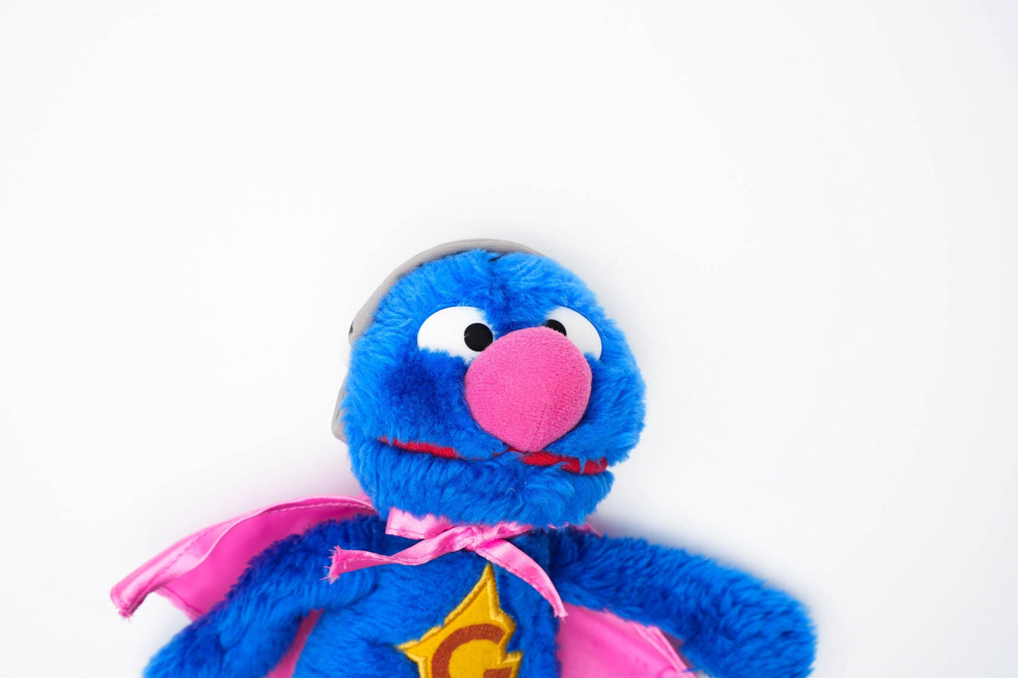 Vintage Super Grover Knuffel – Junior Toys ca. 2000 – Sesamstraat Held in Pluche (25 cm)