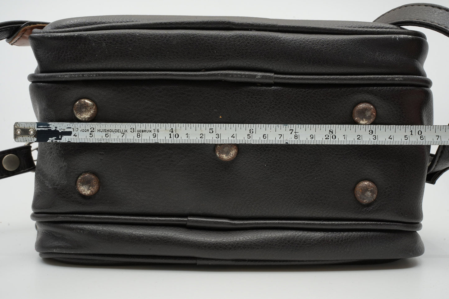 Vintage lederen camera tas / reistas