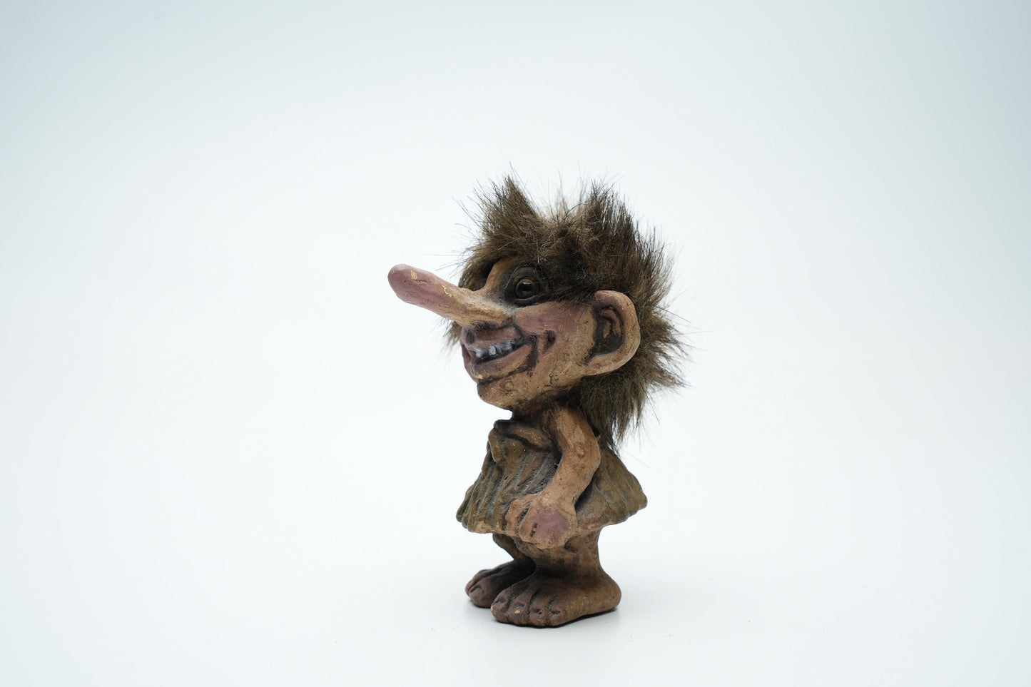 Nyform Troll (Nr. 15) – Handgemaakt Noors Troll Beeldje – 10 cm / 4 inch