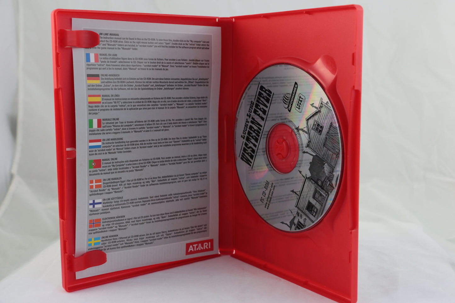 PC CD-rom game Lucky Luke Western Fever| Windows game Lucky Luke | Vintage Lucky Luke spel