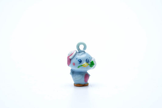 Vintage Hasbro Charmkins Blauwe Vogel met Bloem – 1983 Dierenvriendje Bedel