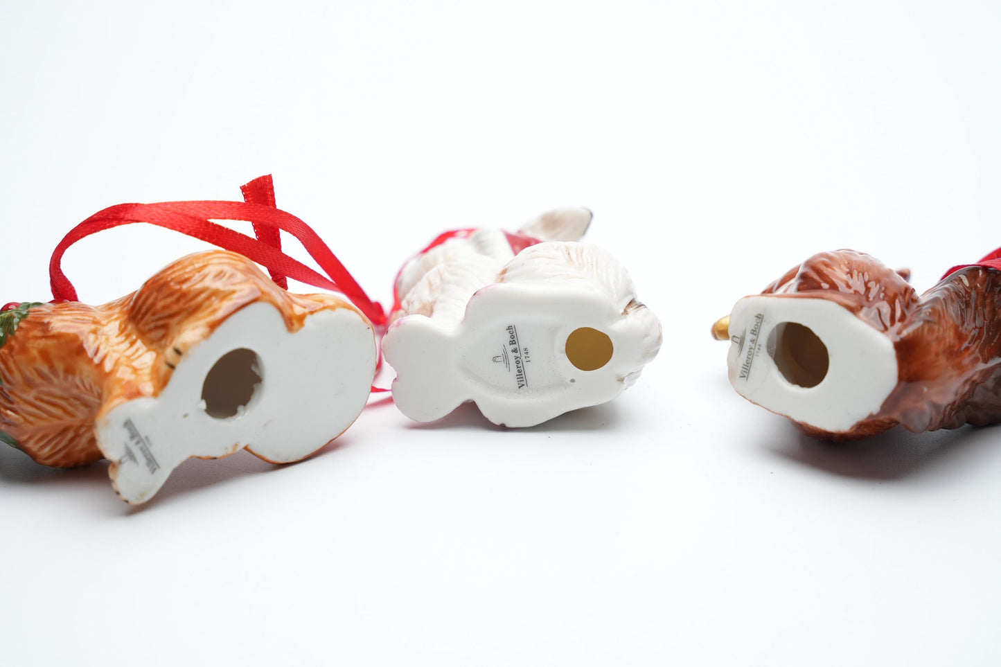 Villeroy & Boch Kerstdecoratie - Set van 3 Dierenornamenten (6,5 cm / 2,5 inch)