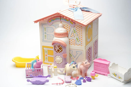 Vintage My Little Pony Baby Bonnet School of Dance (1987) - Compleet met Pony’s & Accessoires