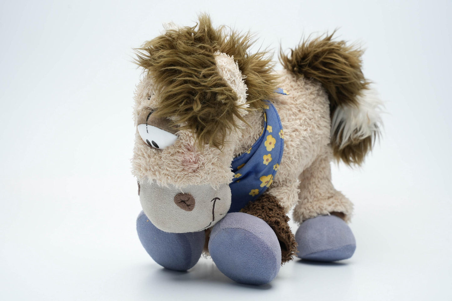 Vintage Galupy Diddl Paard Knuffel 25cm (10 inch) – Depesche 1990s