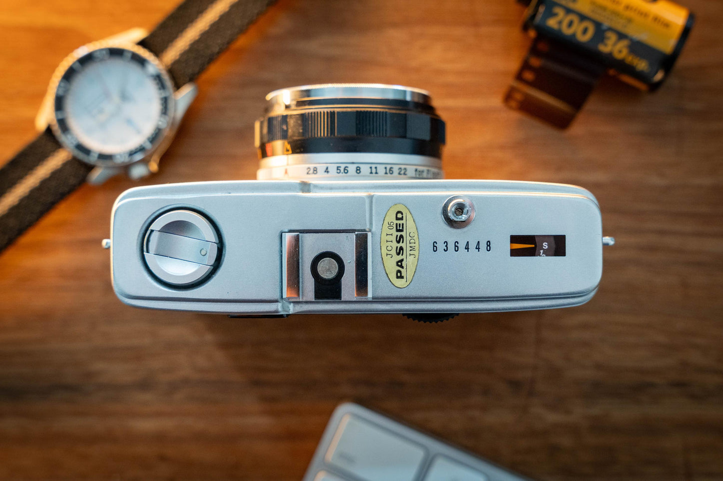Olympus Trip 35 Camera + gratis Kodak Gold film – Vintage Compact Camera – Volledig getest en werkend