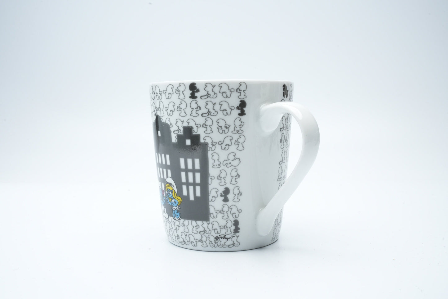 Leuke Smurfen mok in de kleur zwart en wit | voor de verzamelaar van Smurfen