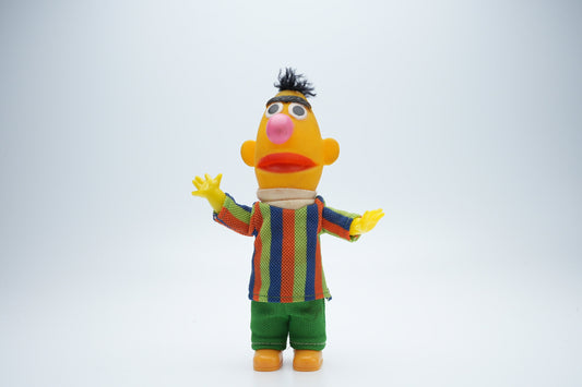 Bert vintage speelgoed figuur die kan bewegen - zeldzaam Bert en Ernie figuur