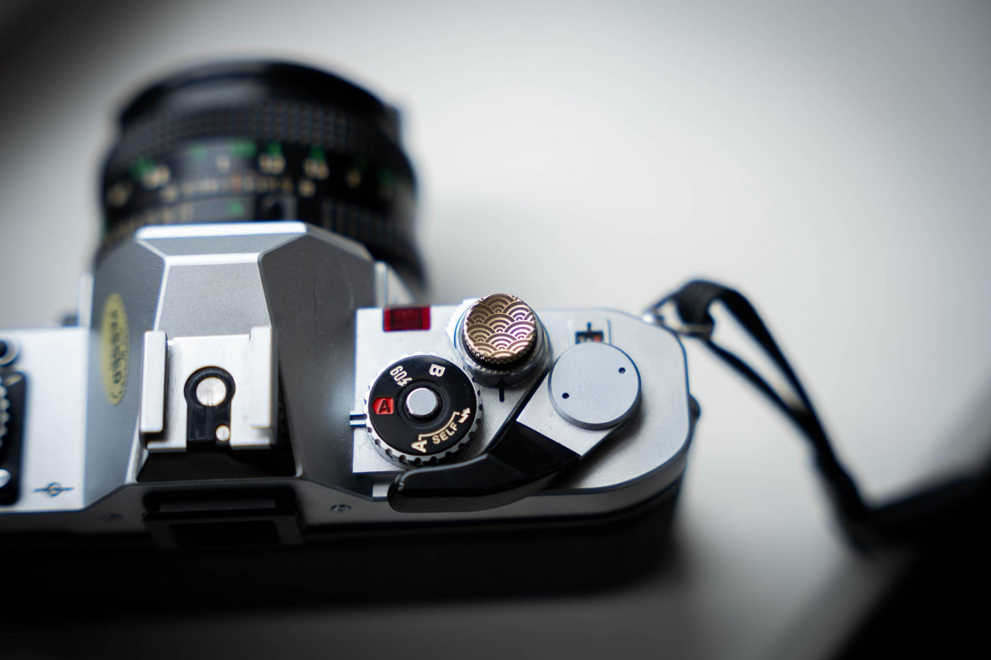 Gepersonaliseerde ontspanknop voor voor vintage en moderne camera's