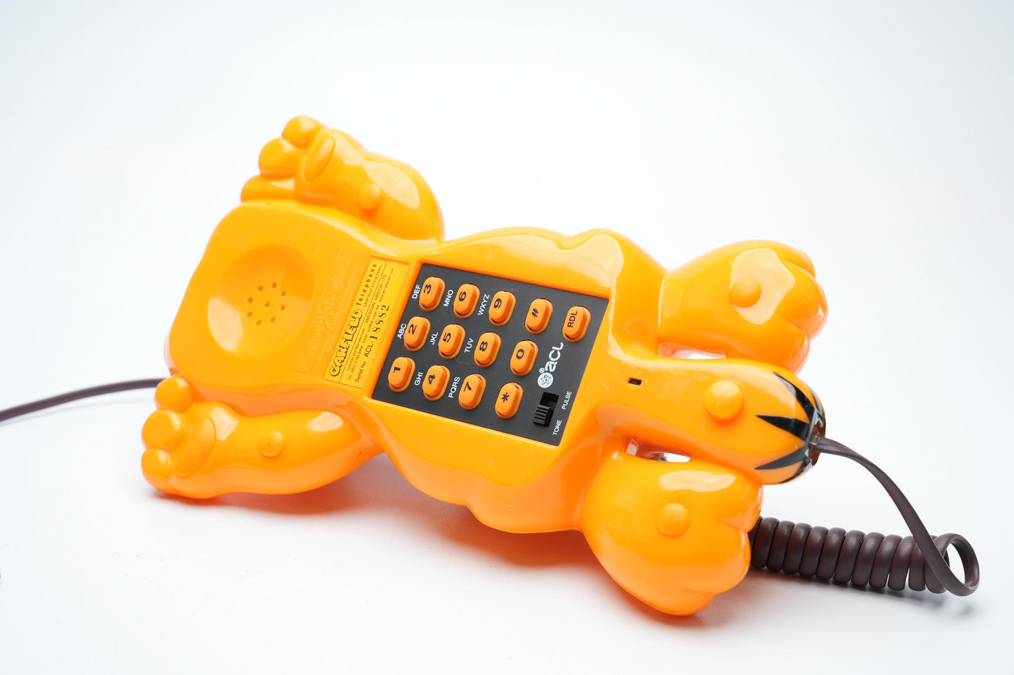 Super zeldzame GARFIELD telefoon, vintage jaren 1980 tafeltelefoon, Superfone - American Canyon
