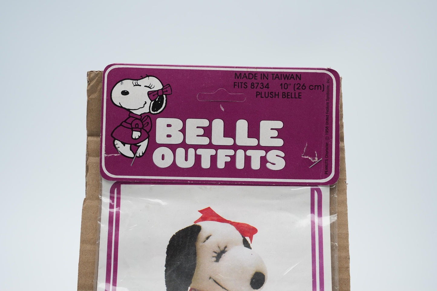 Belle Outfit No. 8734 - Vintage Snoopy Belle Kledingset (1980s) - Nieuw in Verpakking
