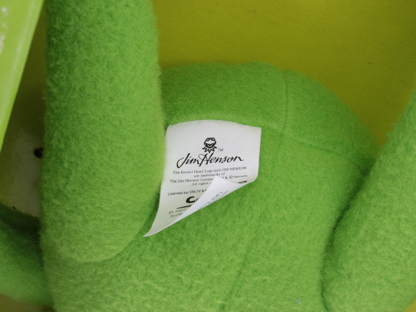 Vintage Kermit de kikker uit 2002 geproduceerd door Catric | Kermit de kikker vintage plush | de Muppets knuffel | de Muppetshow