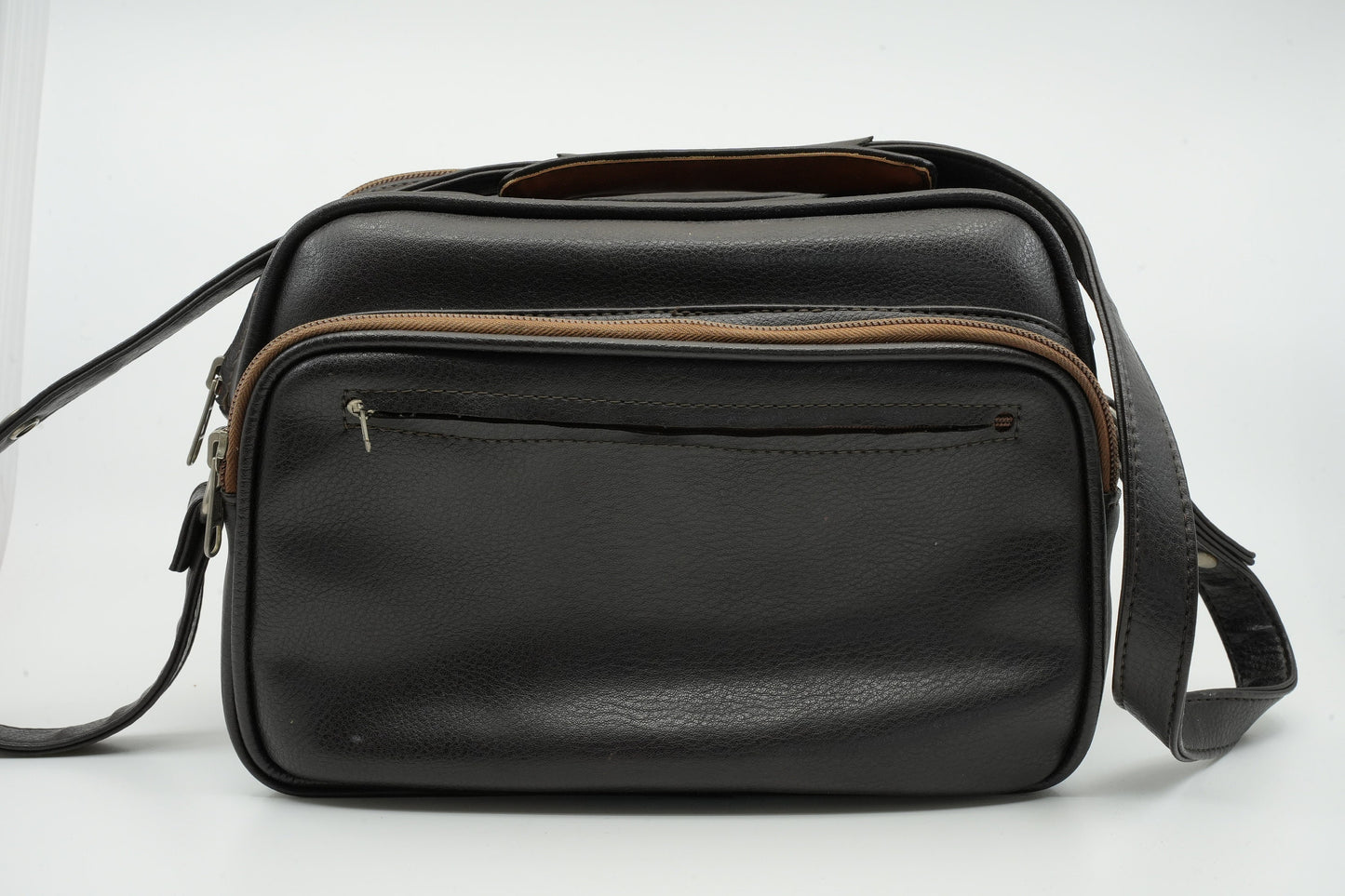 Vintage lederen camera tas / reistas