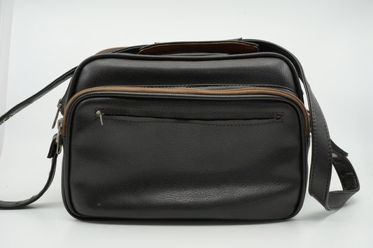 Vintage lederen camera tas / reistas